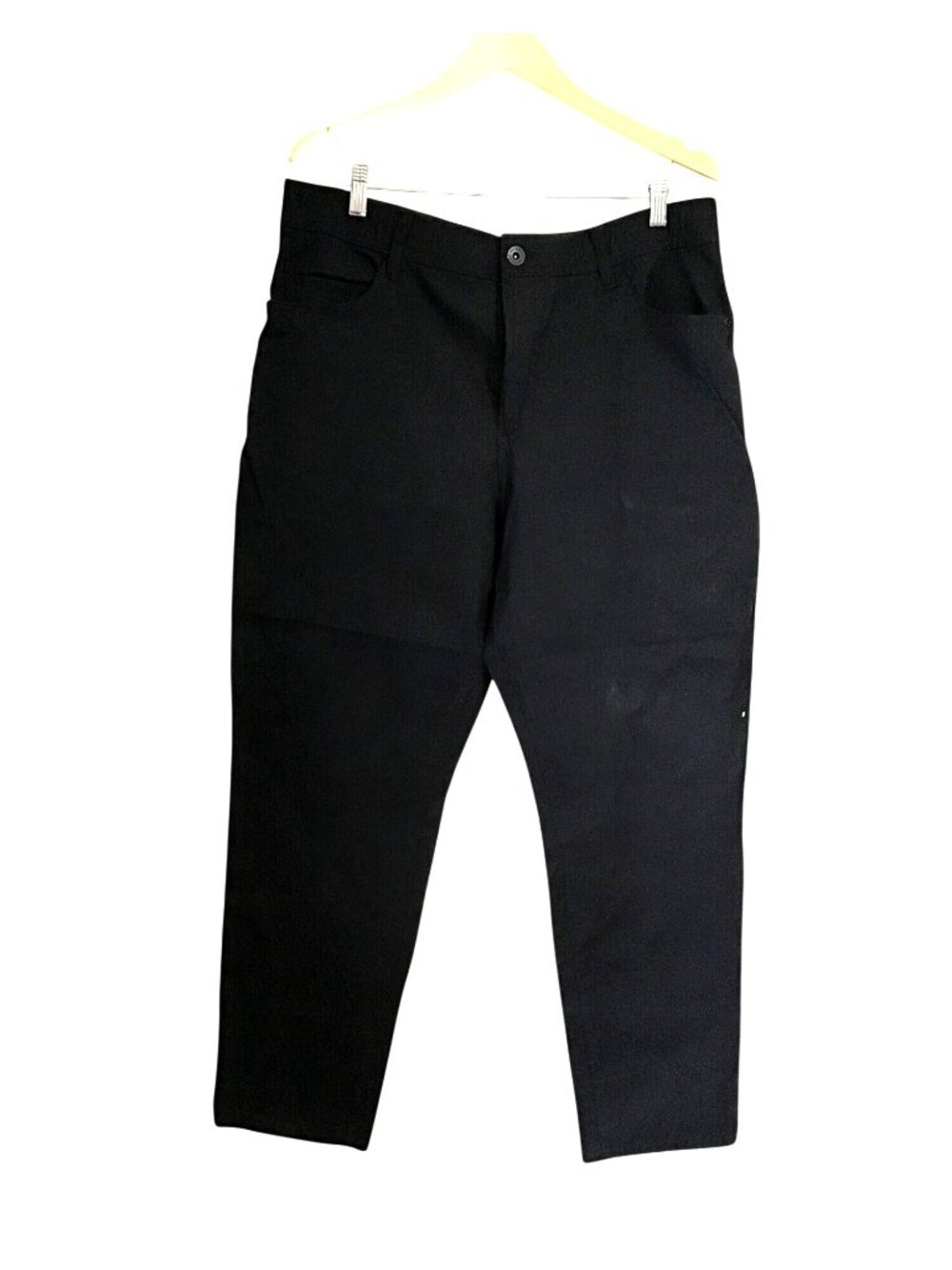 WEATHERPROOF VINTAGE MENS BLACK LIGHT WEIGHT STRAIGHT LEG PANTS SIZE 40X32